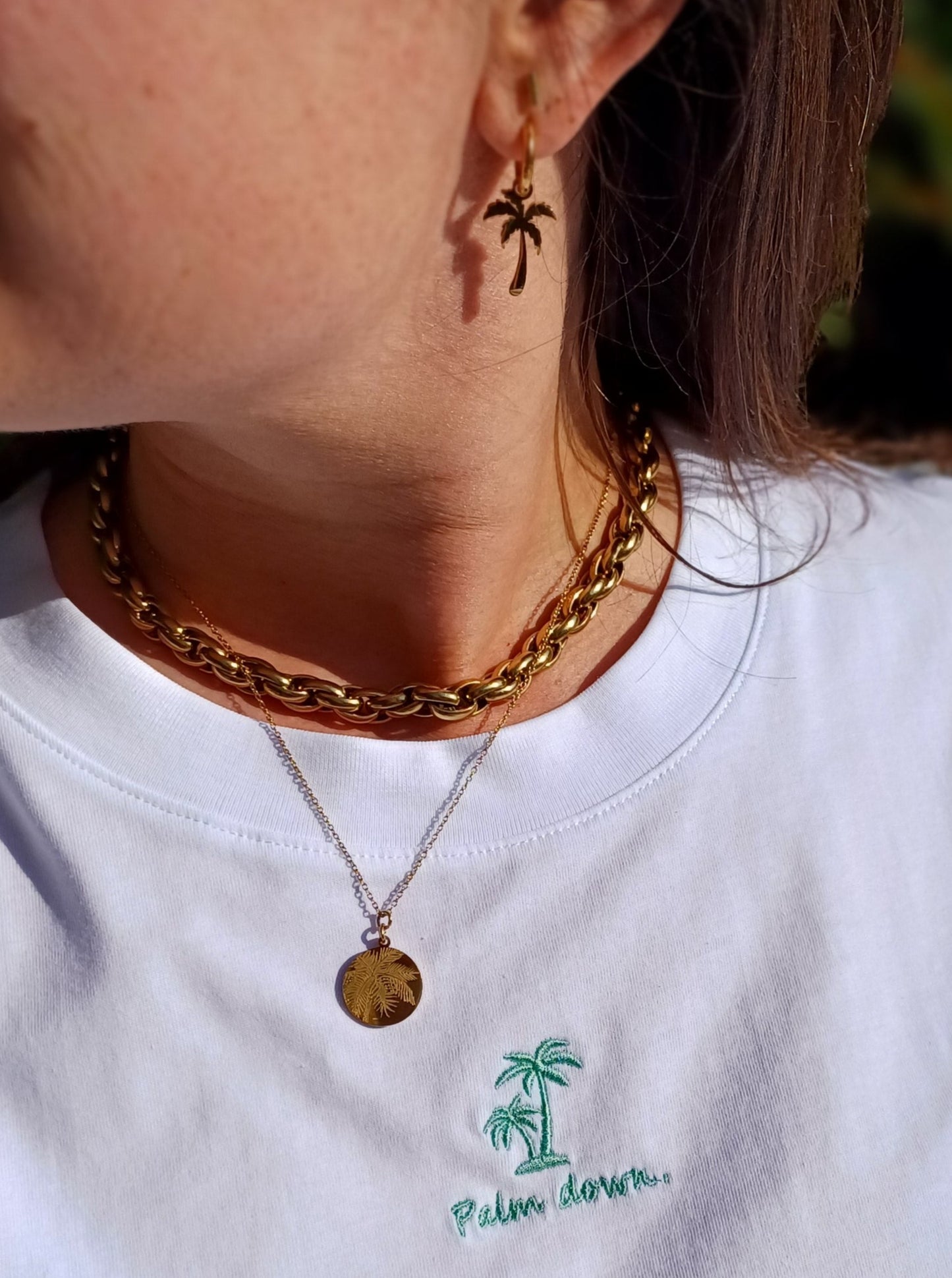 T-shirt Palm down (white)