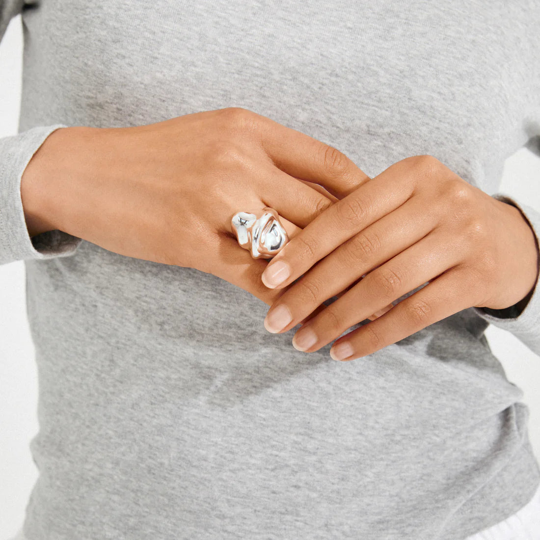 JOHNNIE ring silver-plated