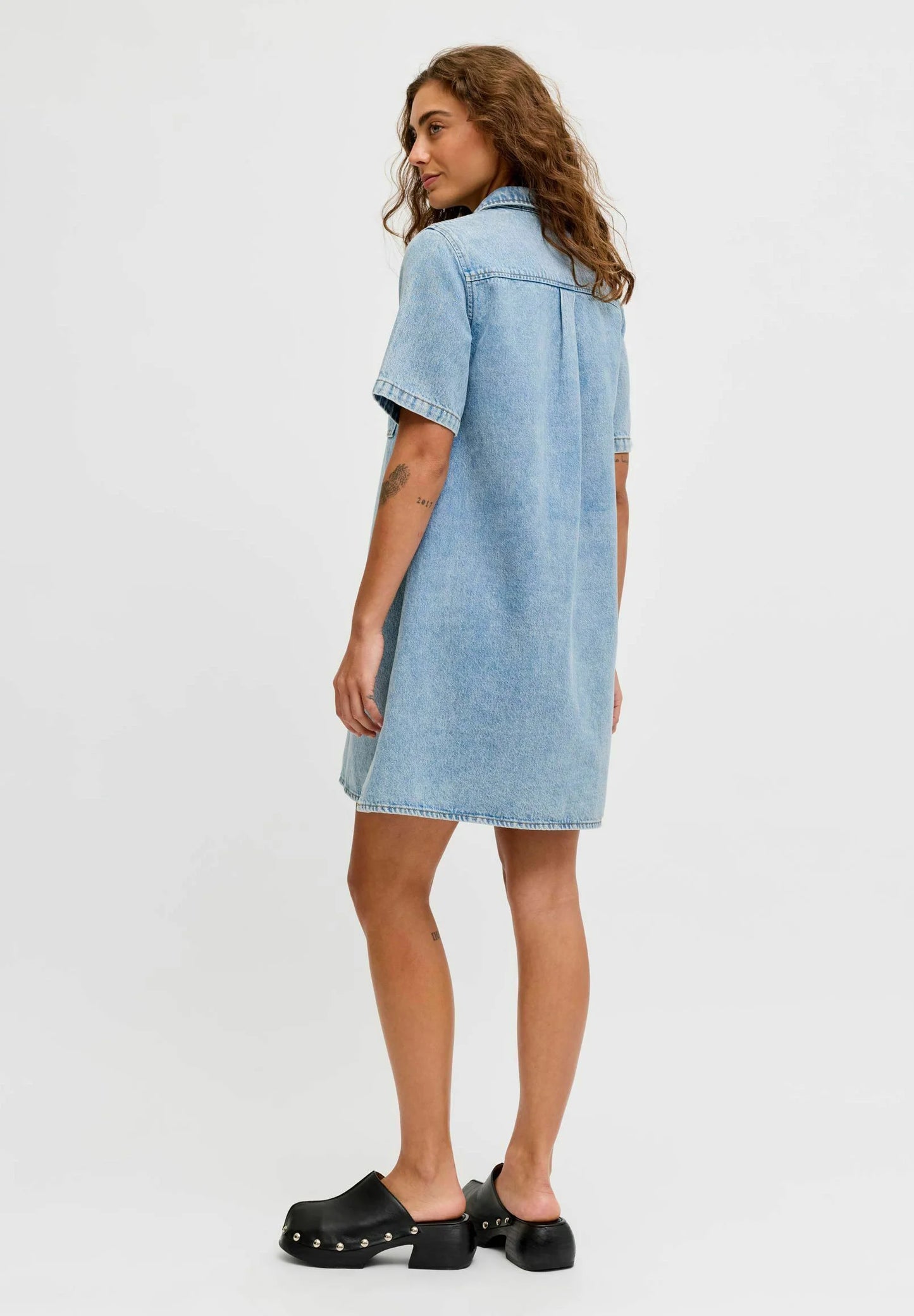 JXAMARA SILLE SS SHORT DRESS DNM SN