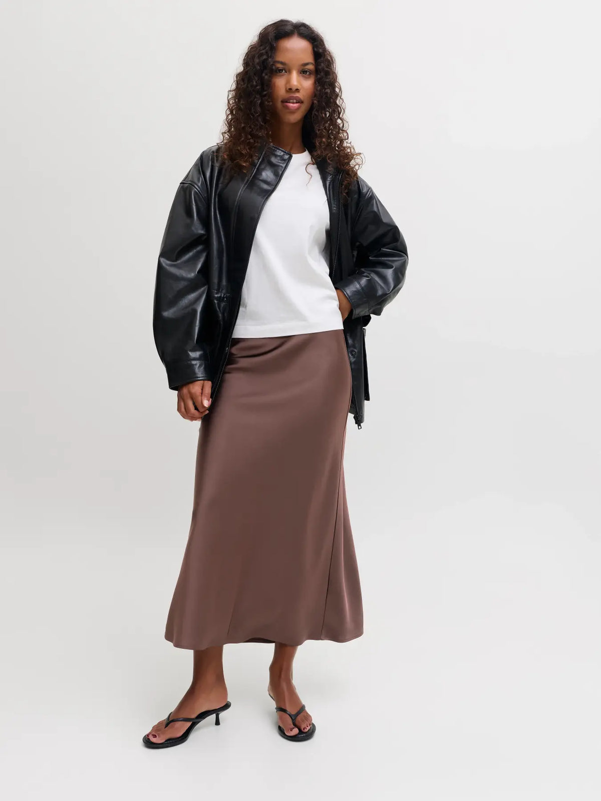 JXTINE SATIN SKIRT WVN SN