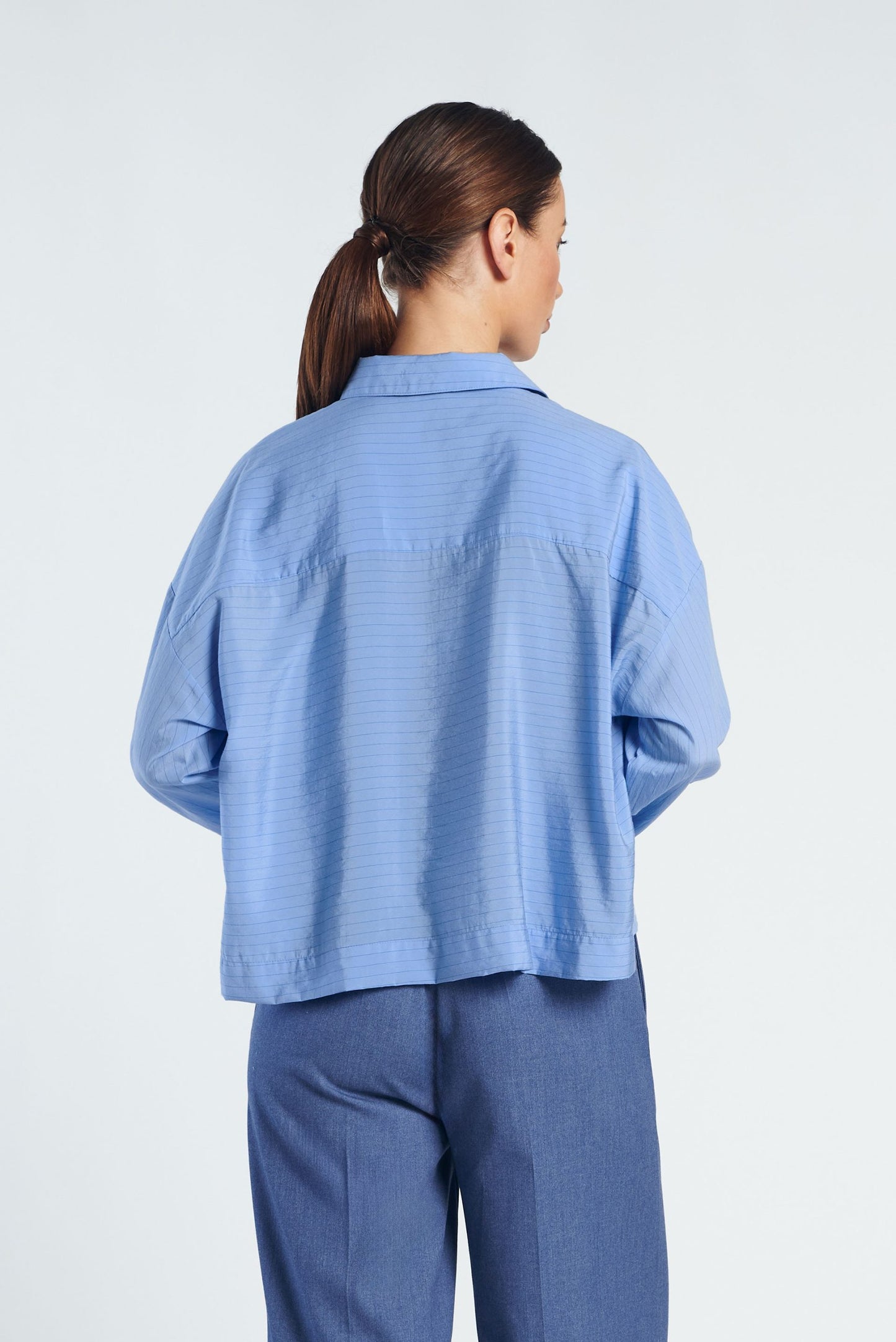 Paula Blouse-Blue Stripe