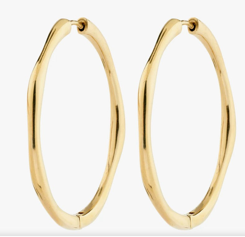 Haze Hoops gold-plated