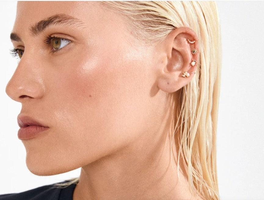 EVON ear cuff 4-in-1 set, gold-plated