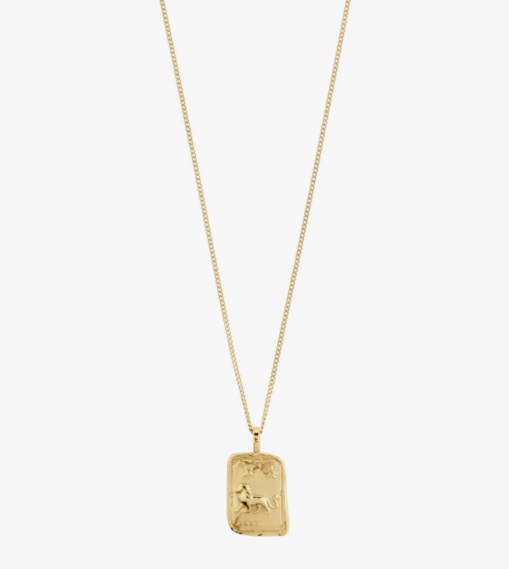 LEO Zodiac Sign necklace, gold-plated