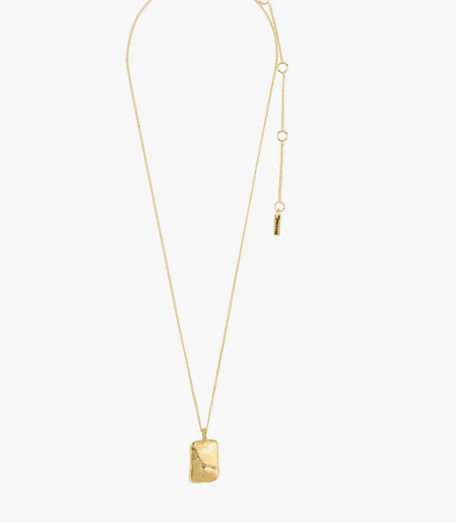CANCER Zodiac Sign necklace, gold-plated