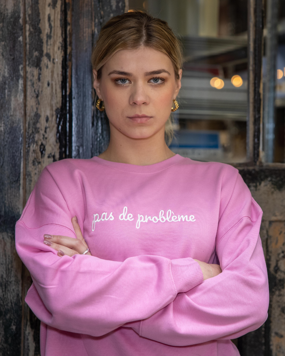 Pink sweater Pas de problème