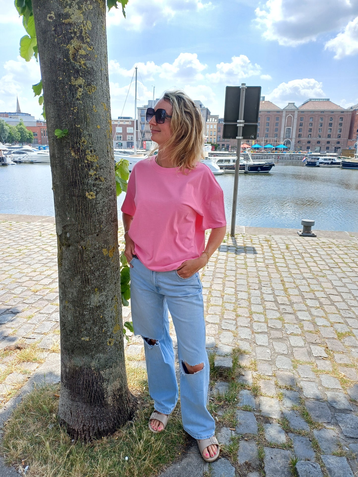 T-shirt pink bonne humeur