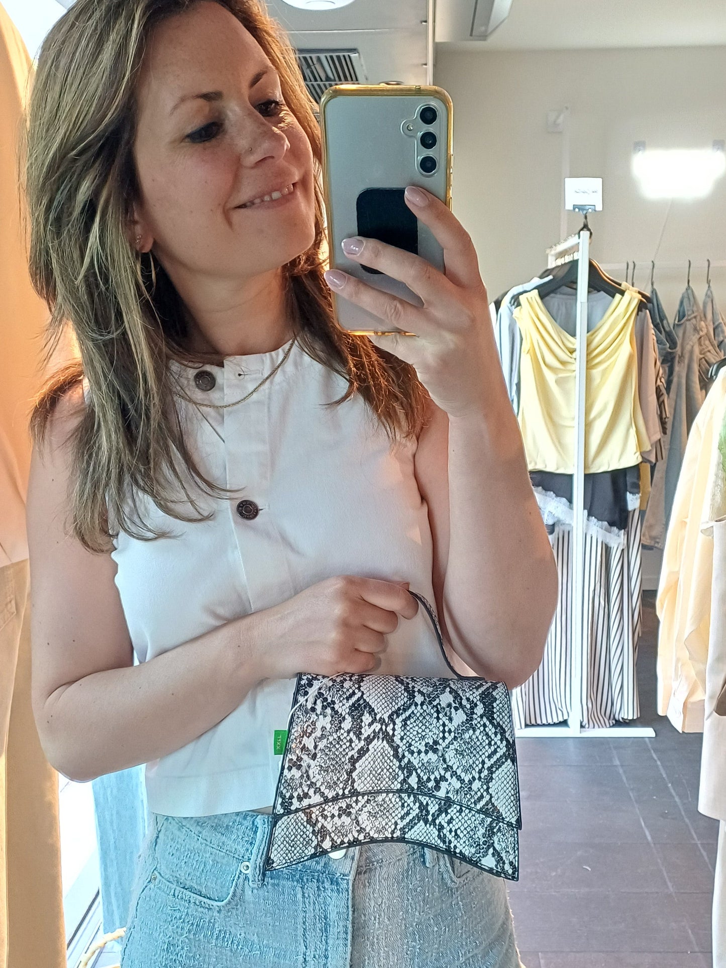 cross-body bag croco