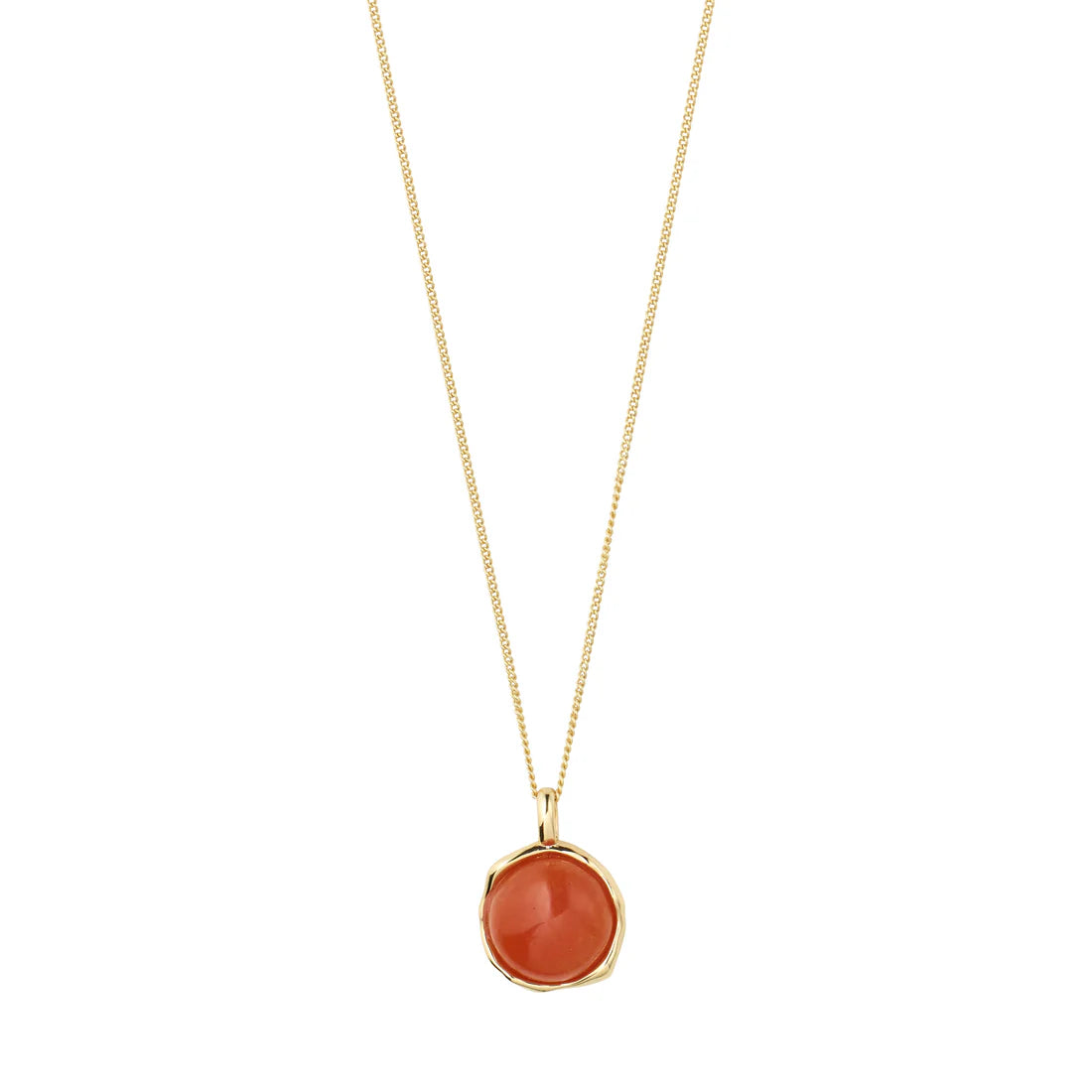 SENSE necklace silver-plated/tiger eye