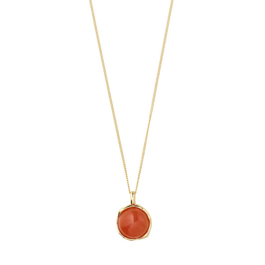 SENSE necklace silver-plated/tiger eye