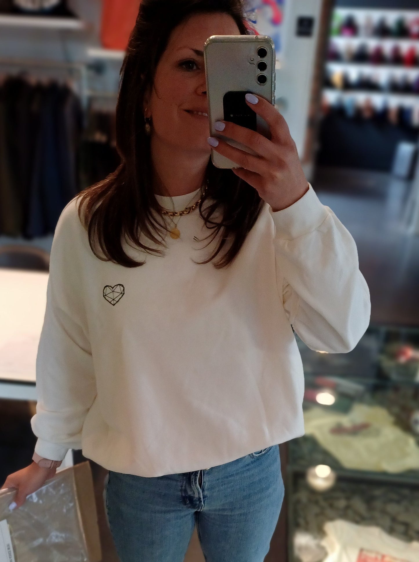 Sweater KAT - Ivory color