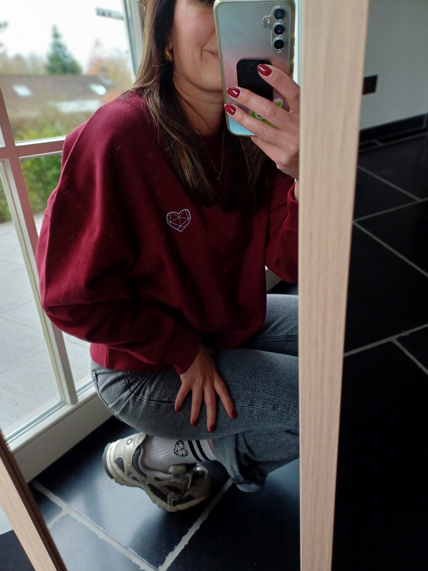 Sweater heart - Burgundy