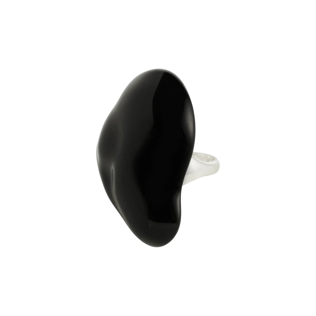 LIAN ring silver-plated/black