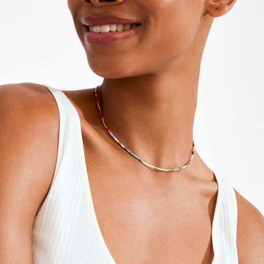 ALISON necklace multi, gold-plated