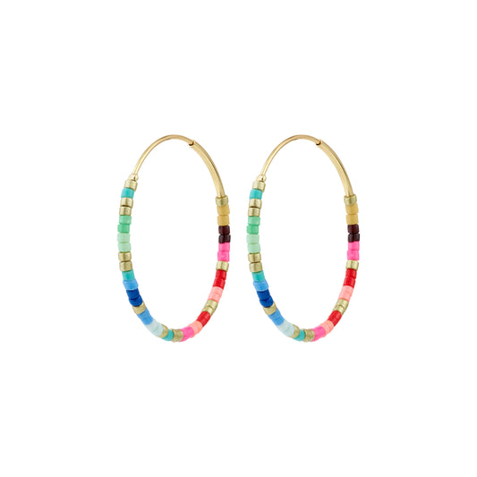 ALISON earrings multi, gold-plated