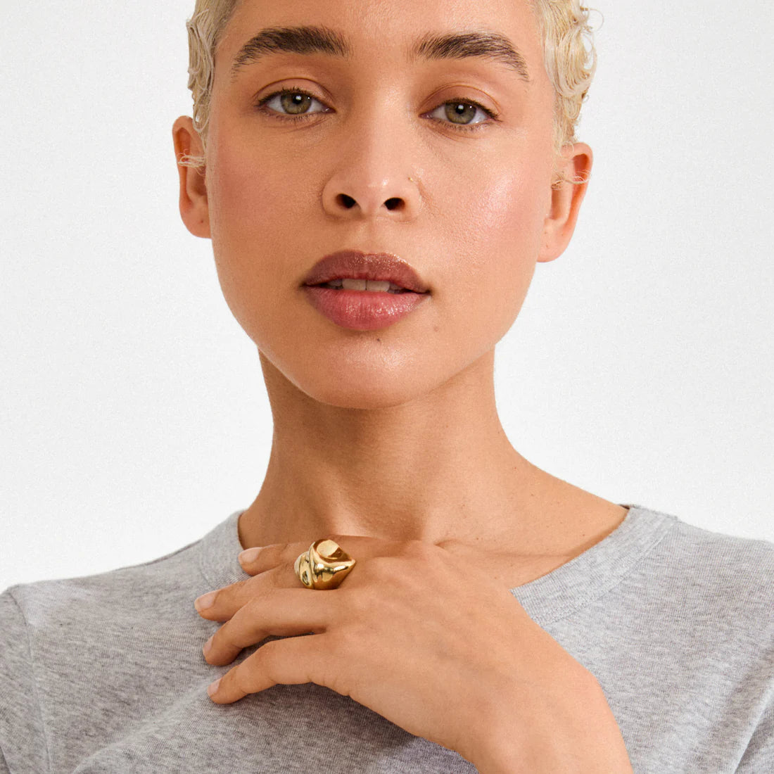 JOHNNIE ring gold-plated