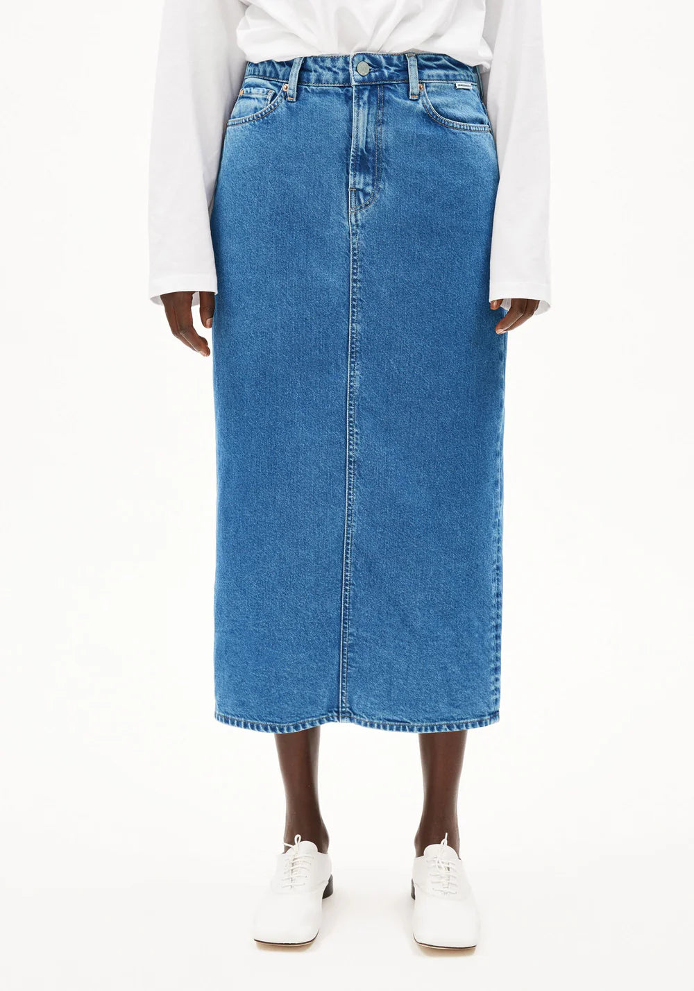 KAALYKE DENIM MIDI SKIRT