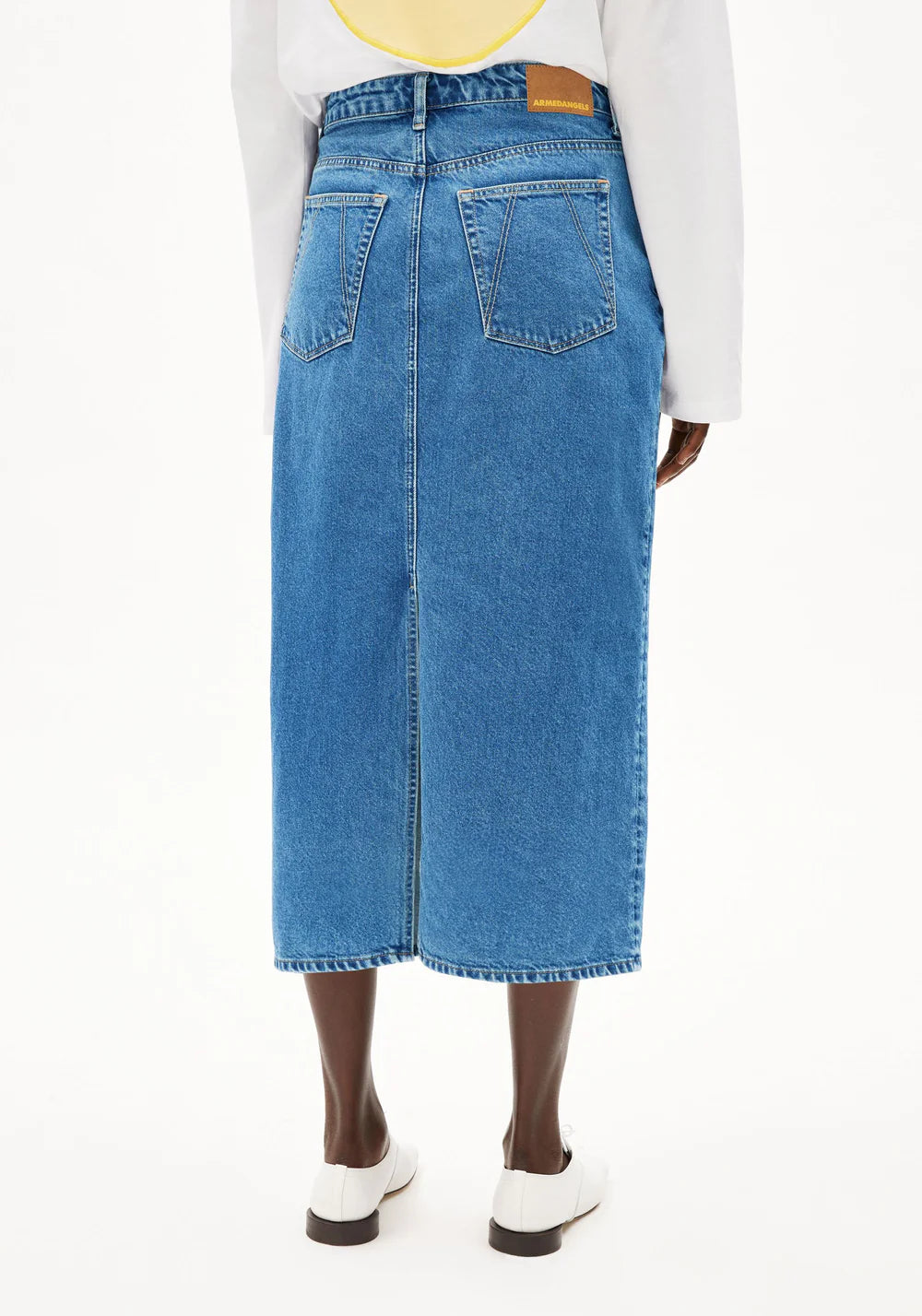 KAALYKE DENIM MIDI SKIRT