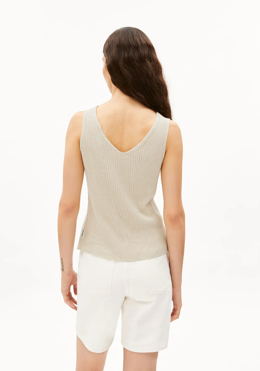 LINEN BLEND KNIT TOP
