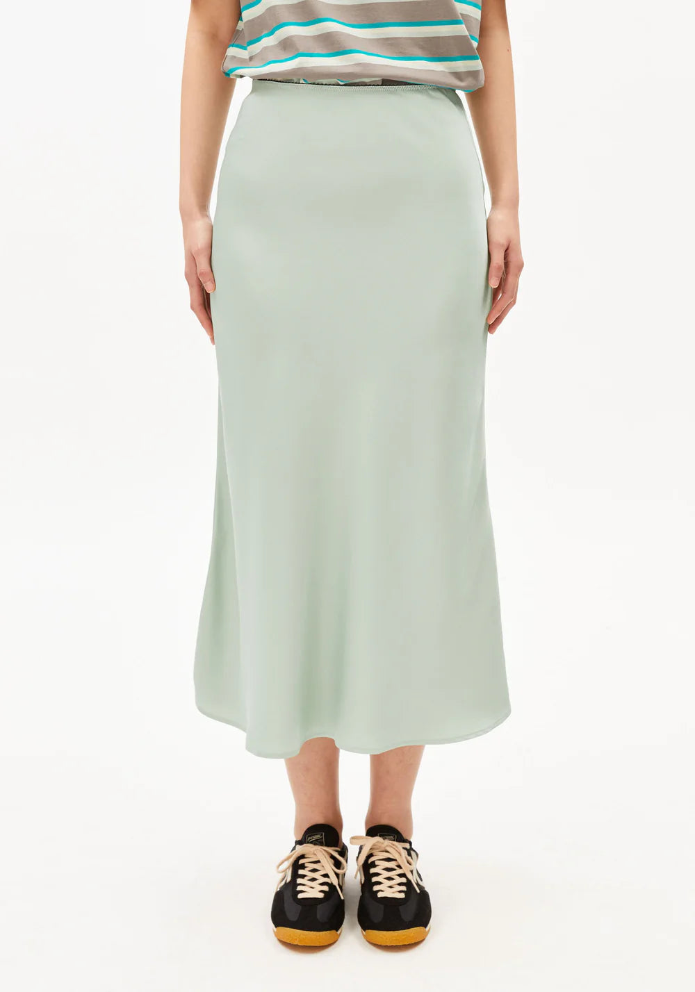 Lenovaa satin slip-skirt