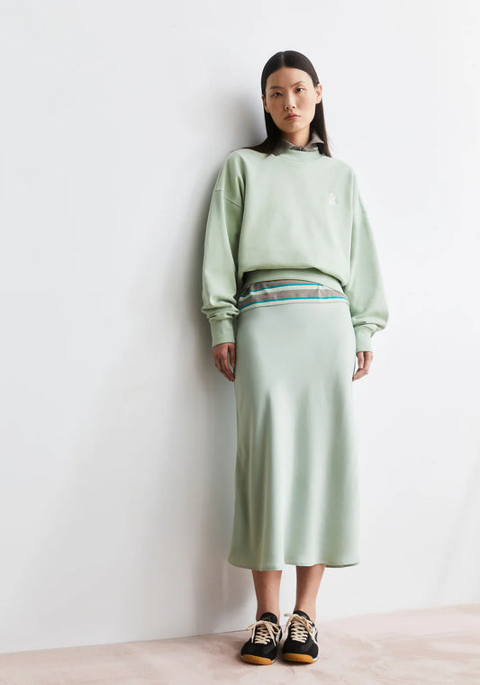 Lenovaa satin slip-skirt
