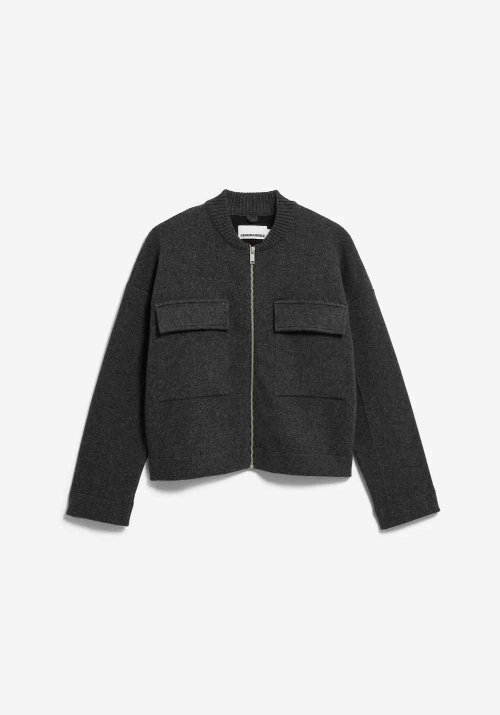 COTTON-WOOL KNIT JACKET