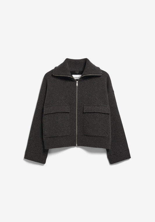 COTTON-WOOL KNIT JACKET