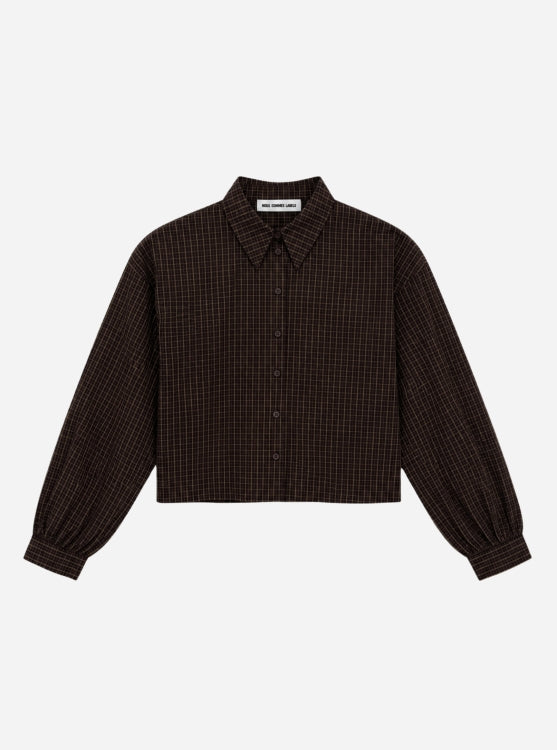 Liv Blouse checked brown