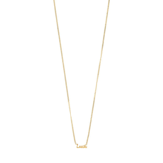 LUCK necklace gold-plated
