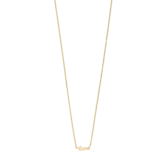 LOVE necklace gold-plated