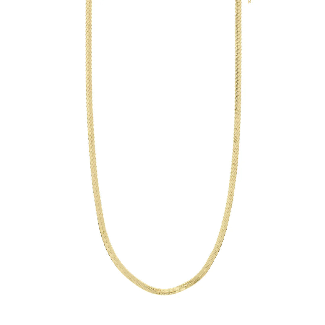 JOANNA flat snake chain necklace gold-plated