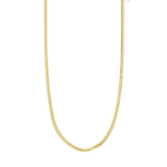 JOANNA flat snake chain necklace gold-plated