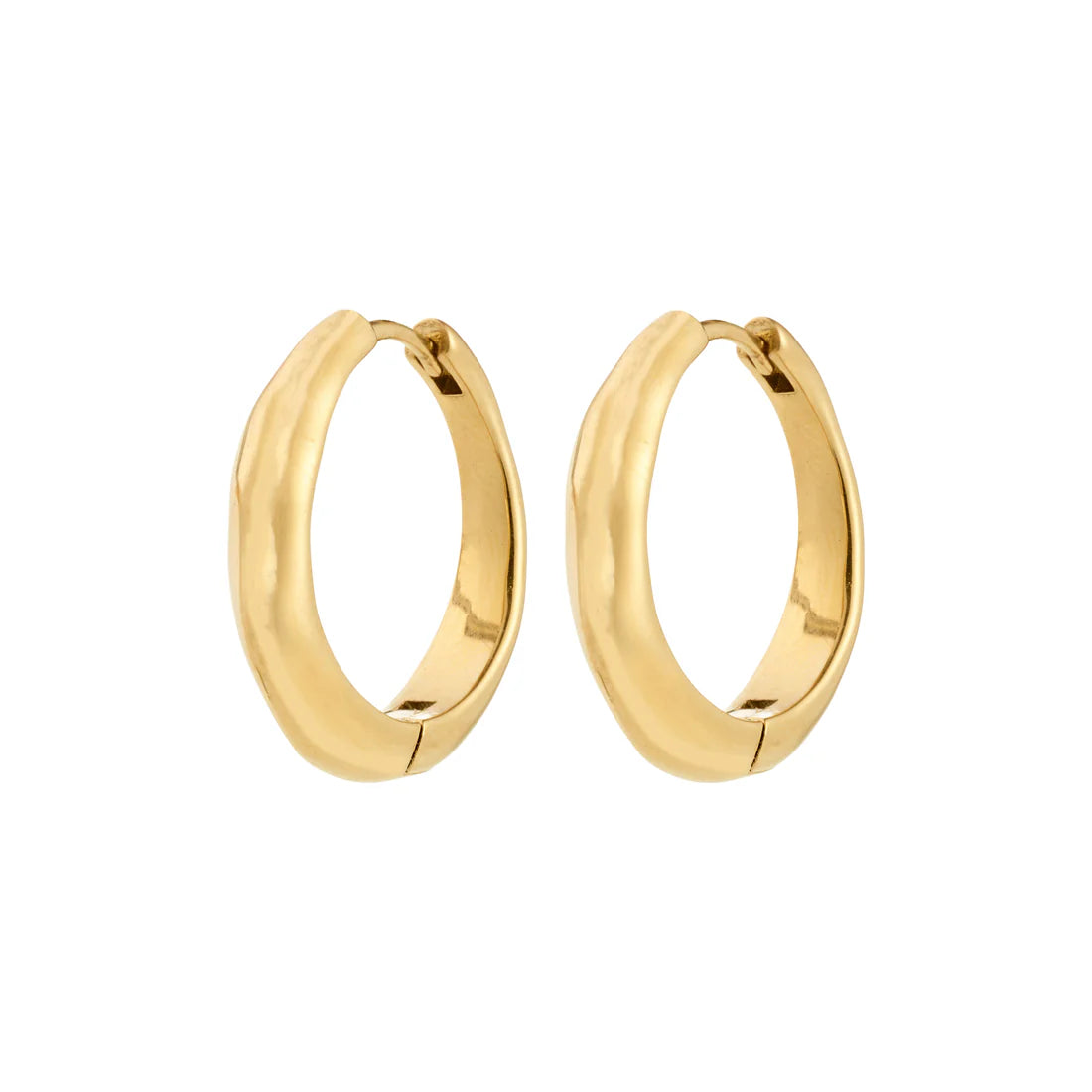 HARRISON hoops gold-plated