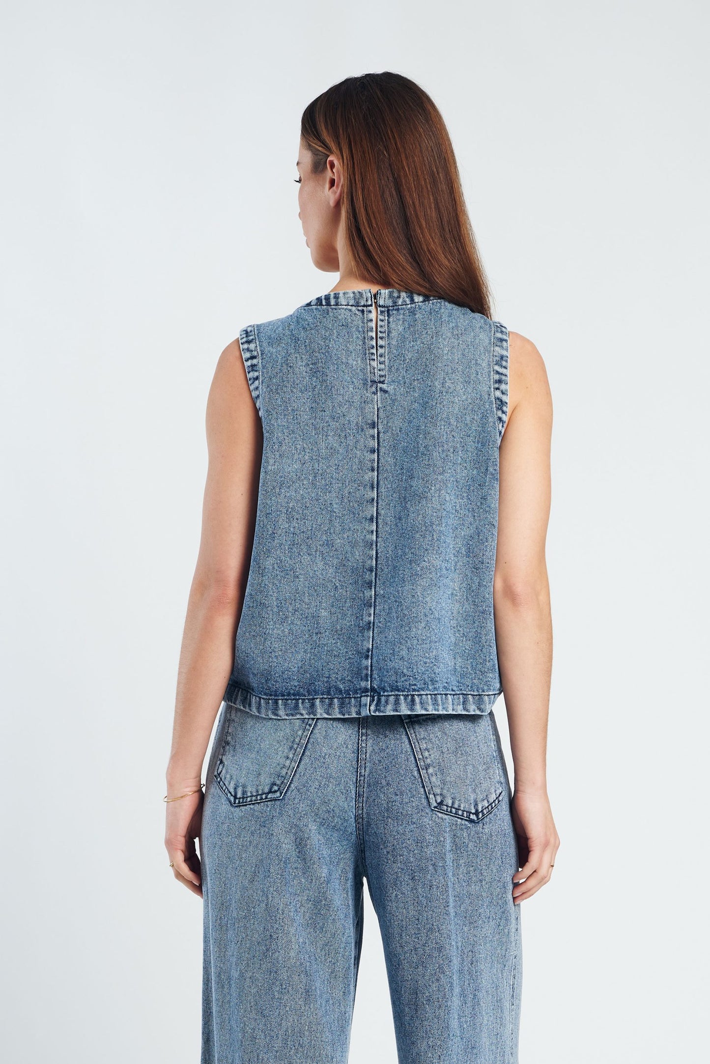 Bekah Top-Light Blue