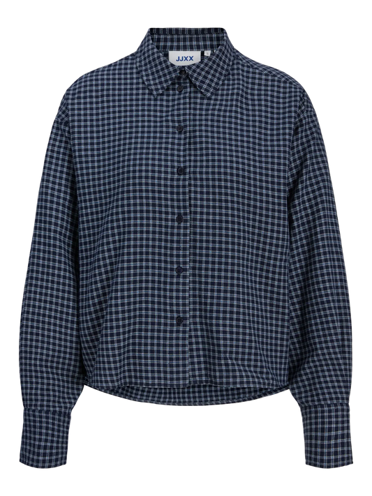 JXJAMIE CHECK FLANNEL LS SHORT SHIRT WVN