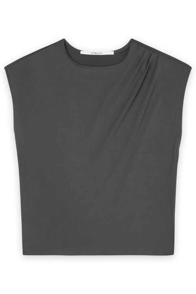 Flowy Top With Gathered Shoulders