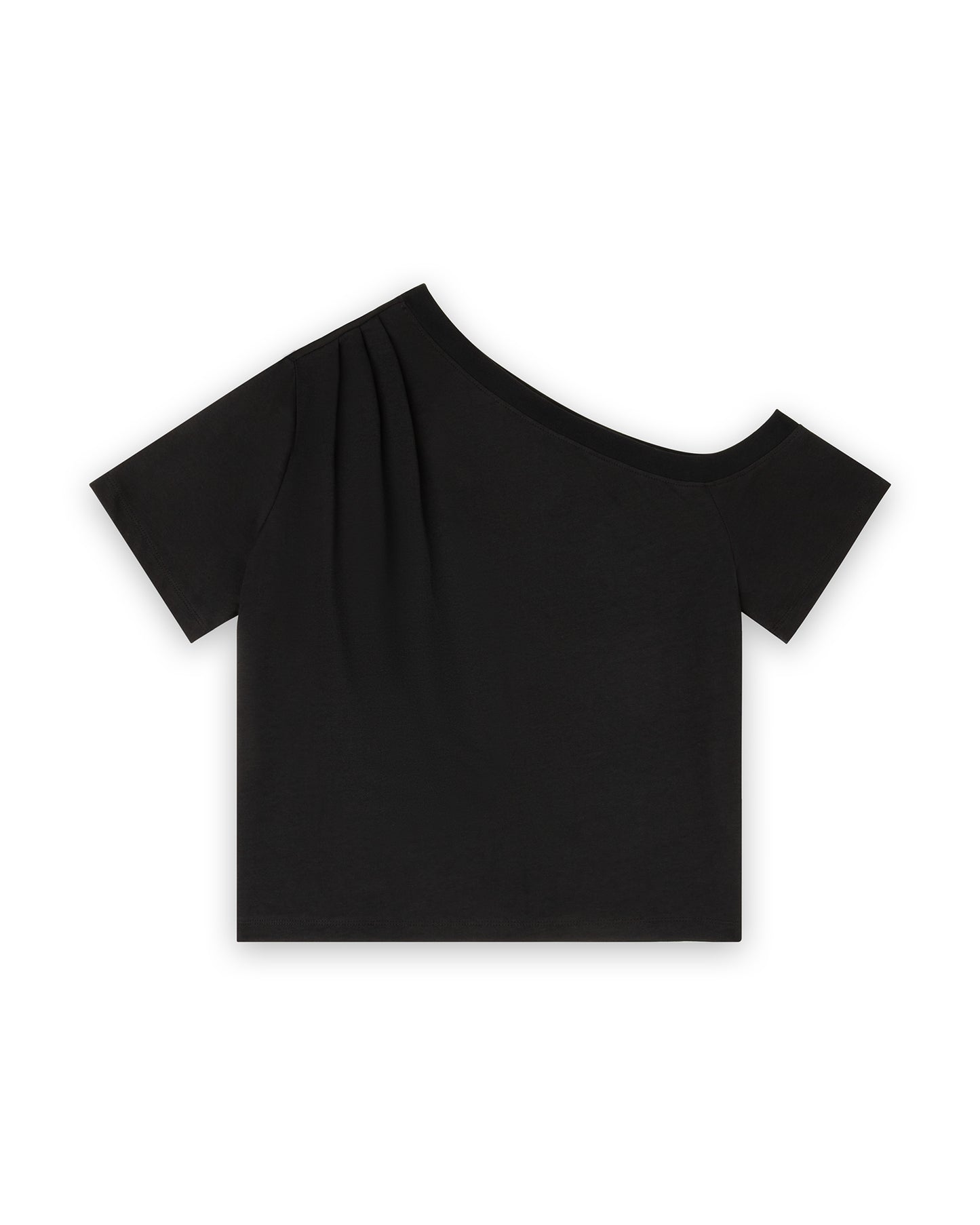 Off Shoulder Top With Pleats