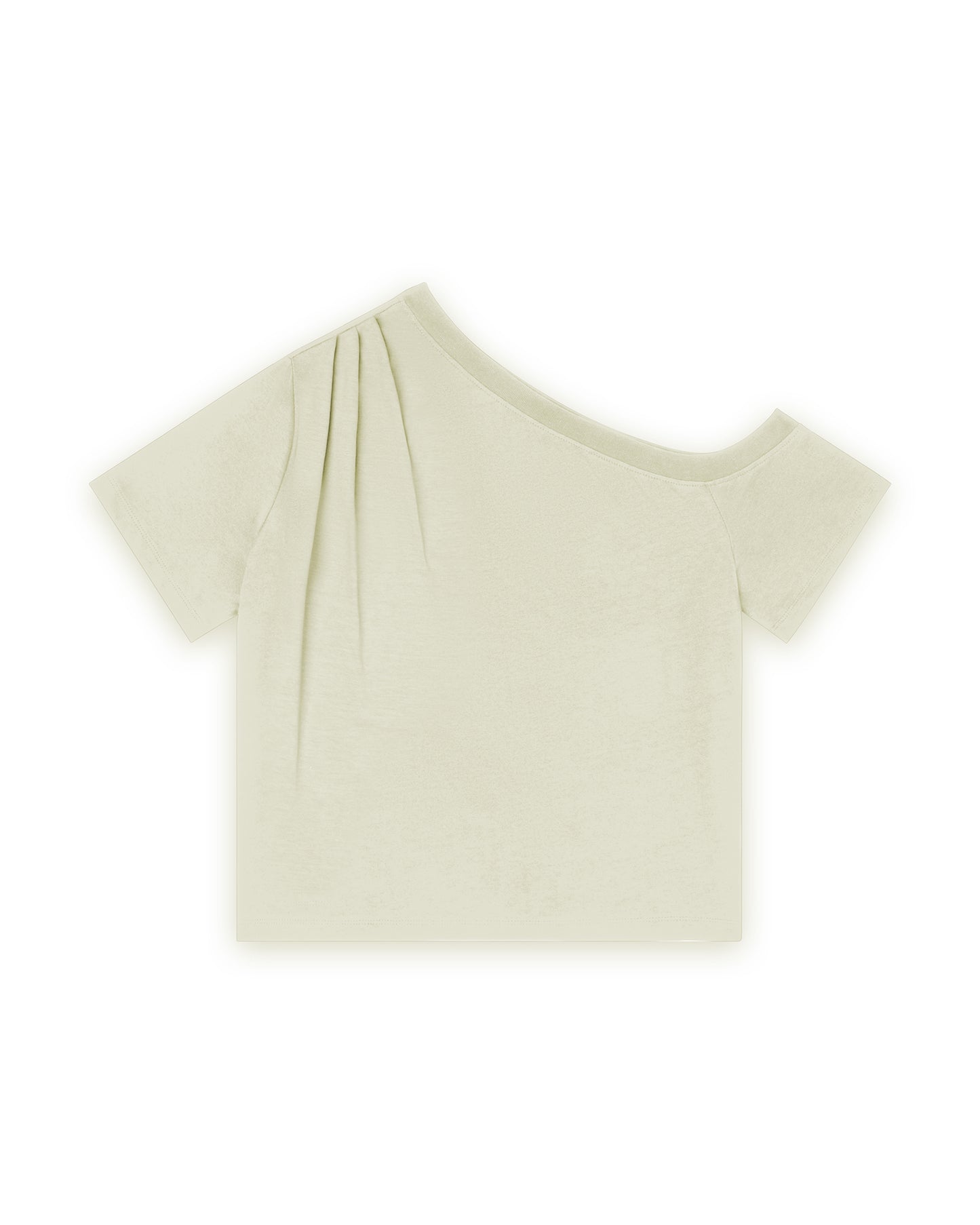 Off Shoulder Top With Pleats