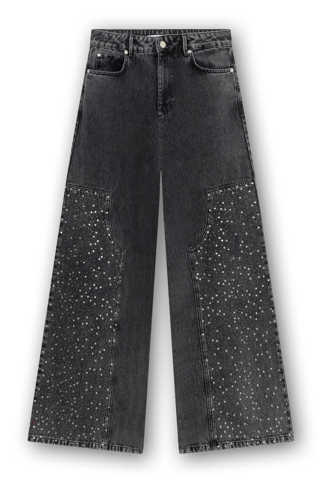 Palazzo Jeans With Strass