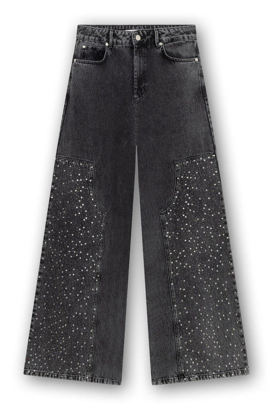 Palazzo Jeans With Strass