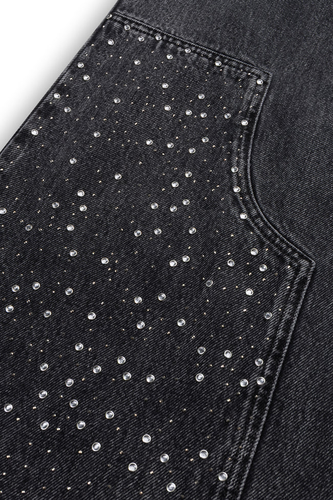Palazzo Jeans With Strass