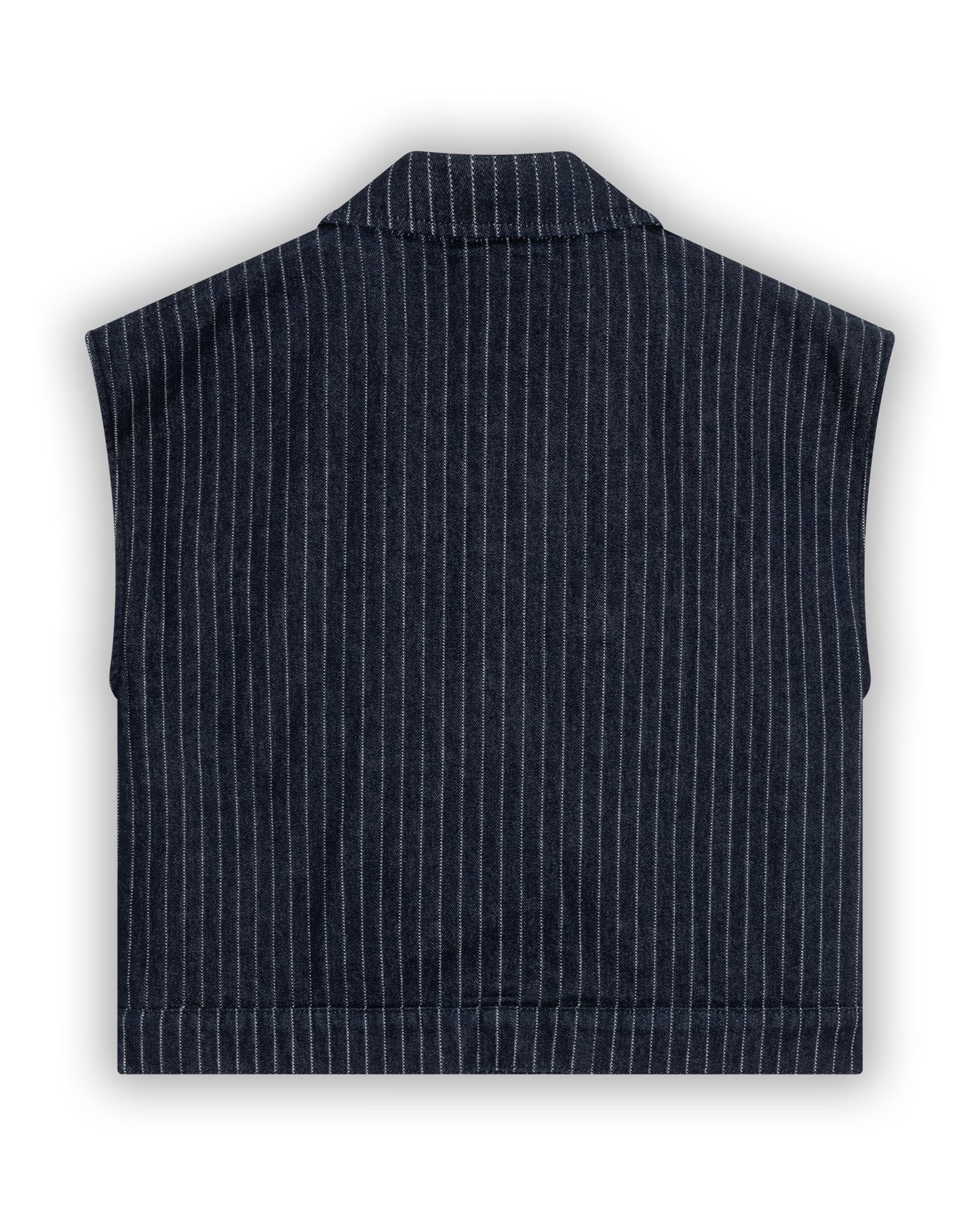 Oversized Waistcoat With Pinstripe