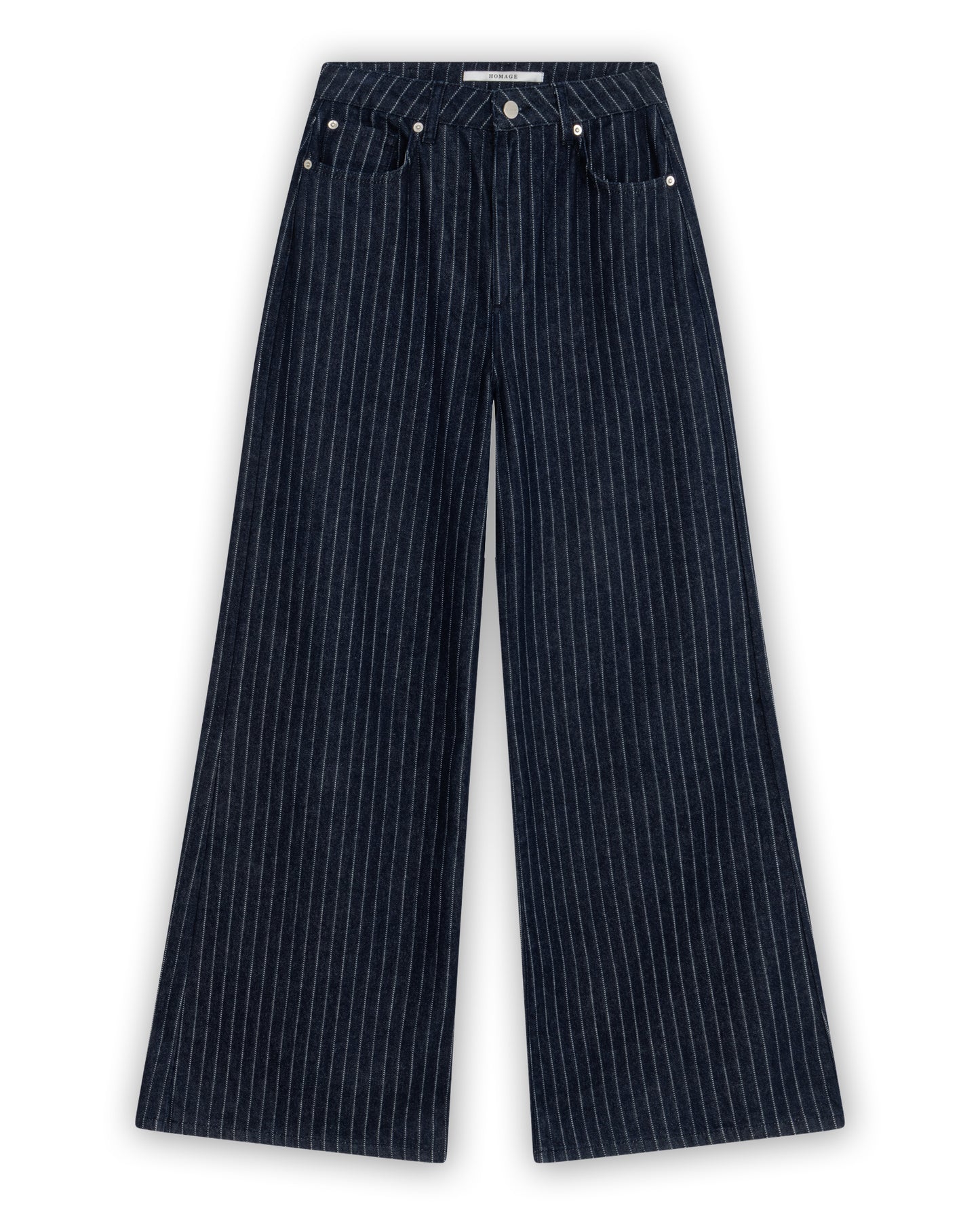 Palazzo Jeans With Pinstripe