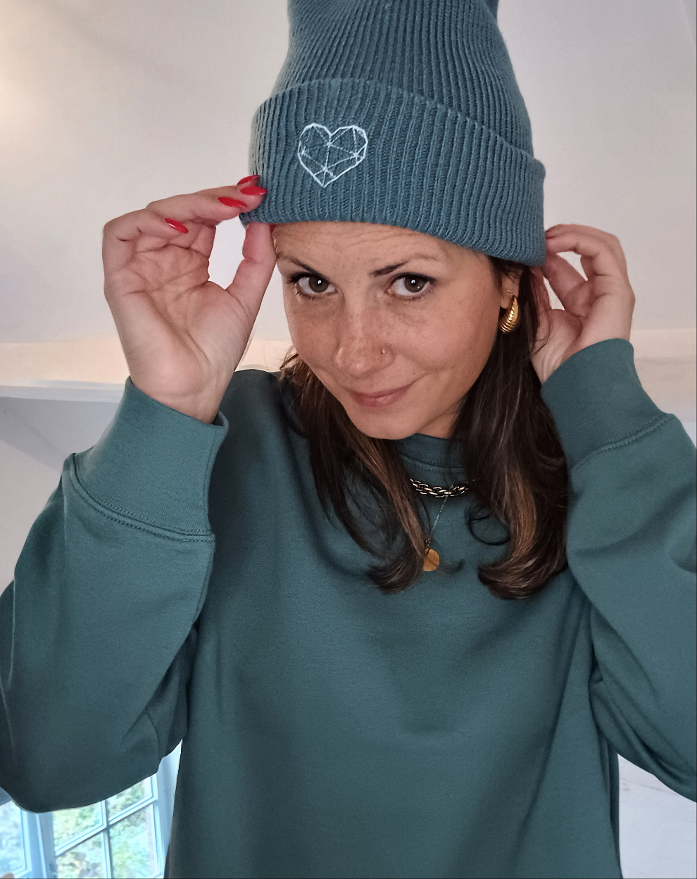 BEANIE - Dusty green