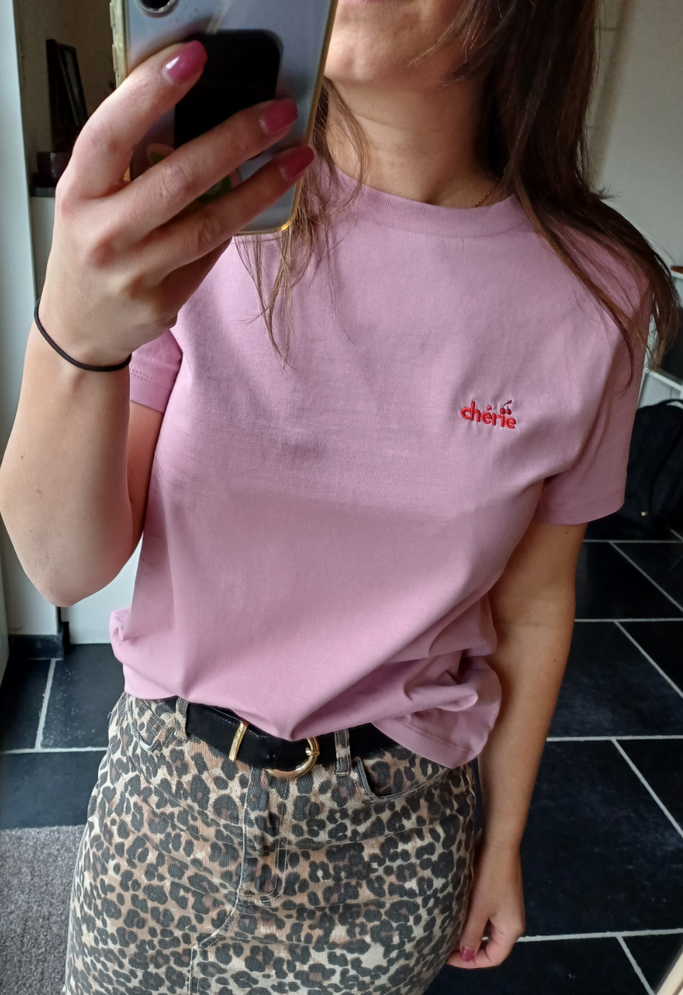 T-shirt CHERIE dusty rose