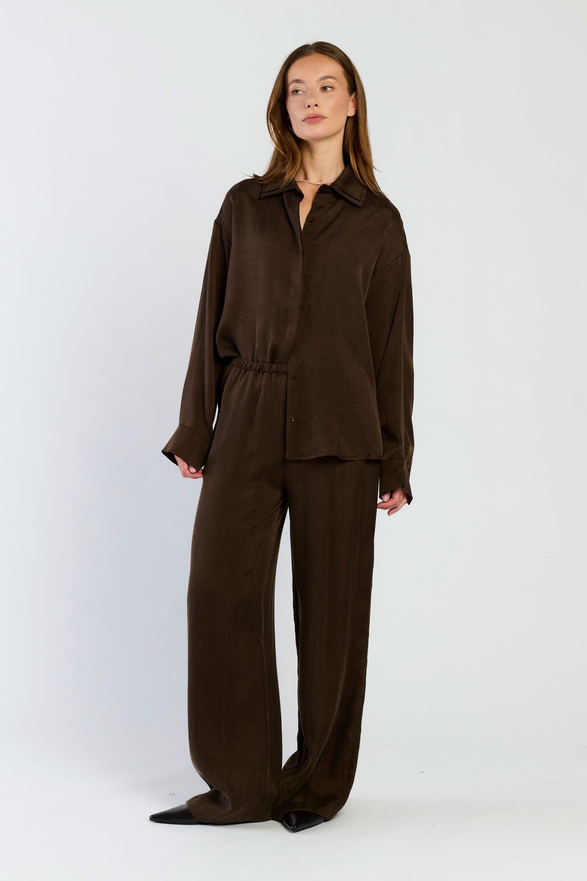 Sofia blouse chocolade