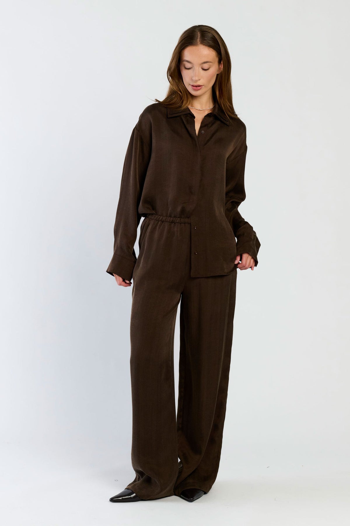 Sofia blouse chocolade