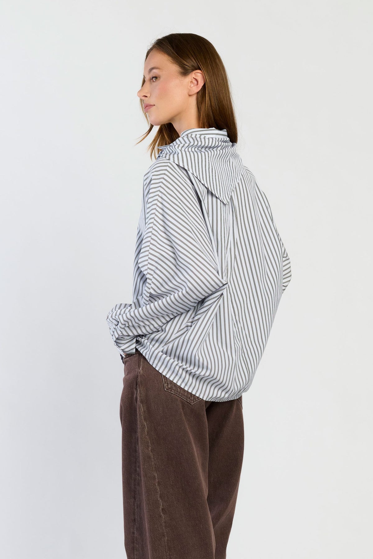 Mara Blouse - Blue Stripe