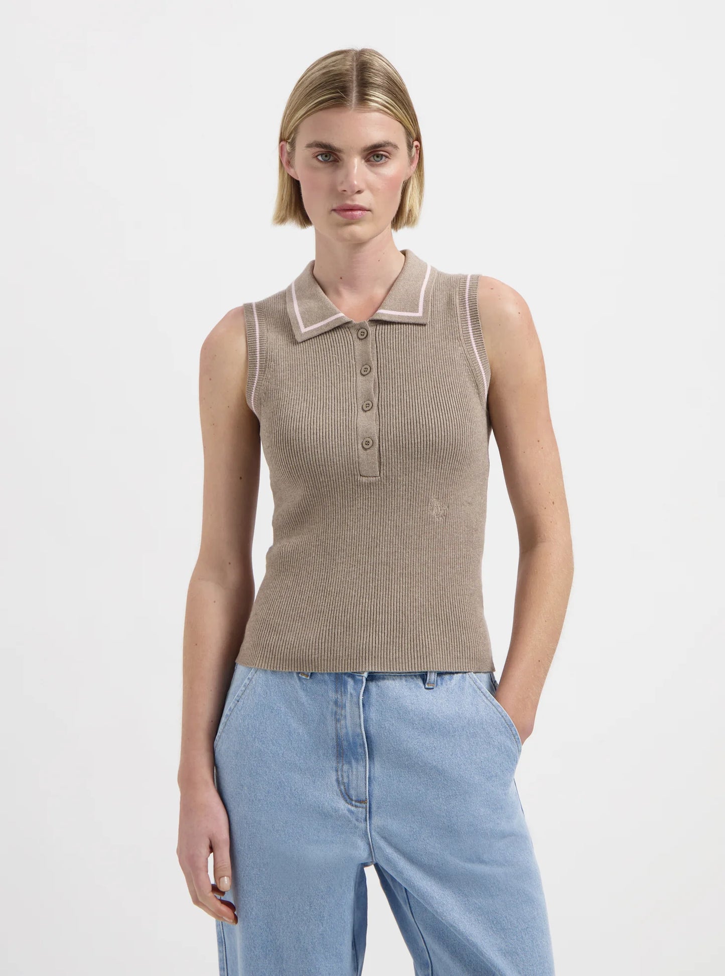 Jill SL Polo Knit