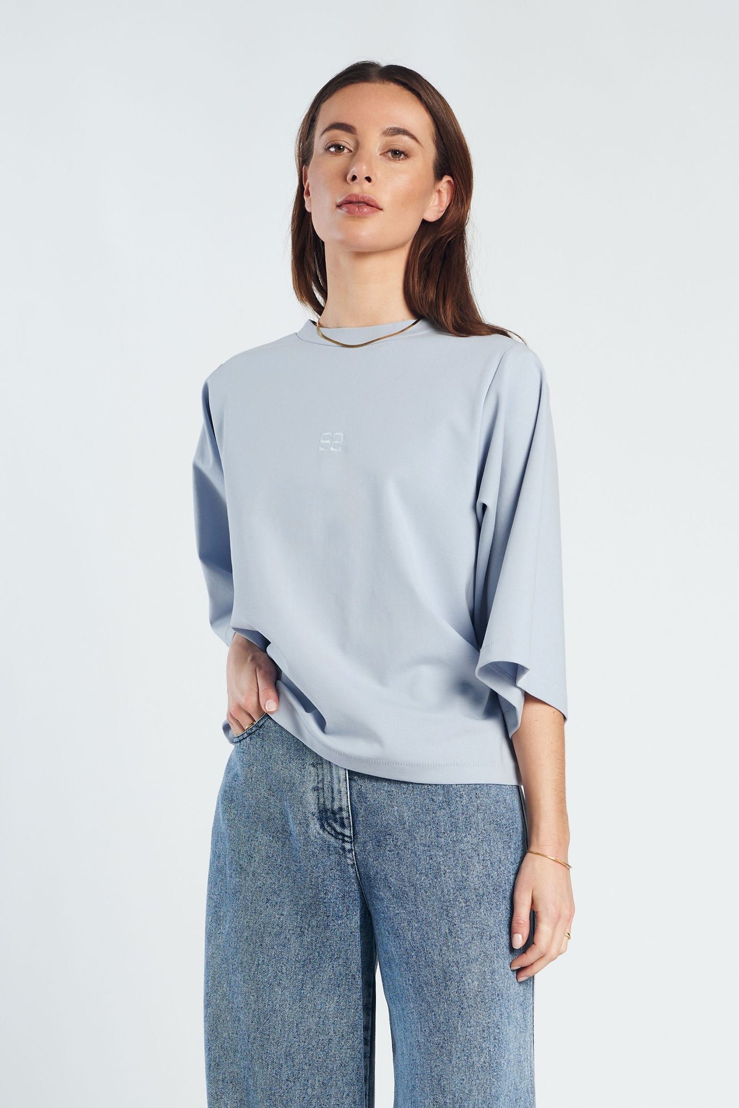 Oversized soft blue